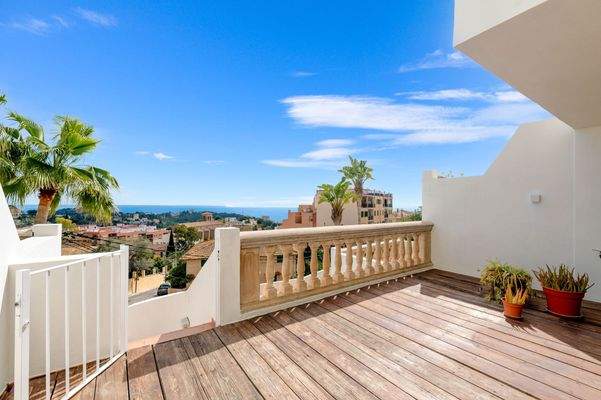 Terrasse in der ersten Etage