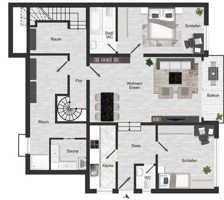 Grundriss Zwischengeschoss