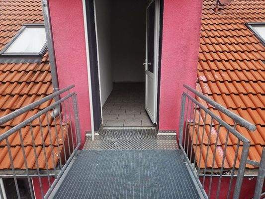Eingang Dachgeschosswohnung