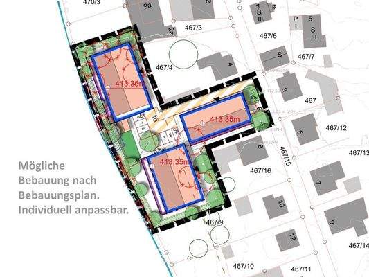 Mögliche Bebauung
