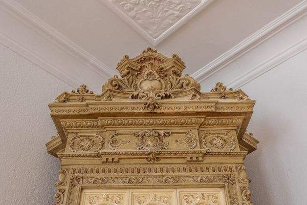 Details vom Kachelofen