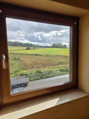 Blick aus dem Fenster im DG