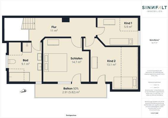 Grundriss Dachgeschoss