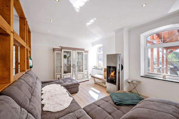 Wohnbereich mit Kaminofen