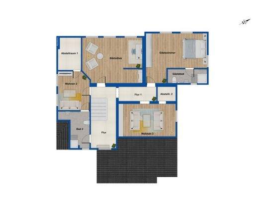 Grundriss 1. Obergeschoss