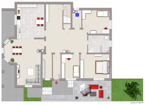 Grundriss-Skizze Wohnung