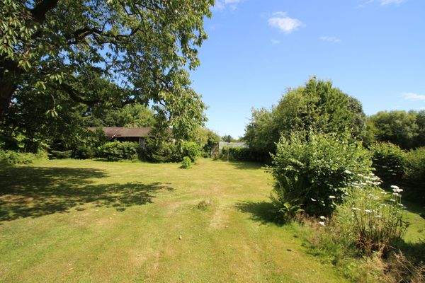 Das Baugrundstück in Richtung Osten