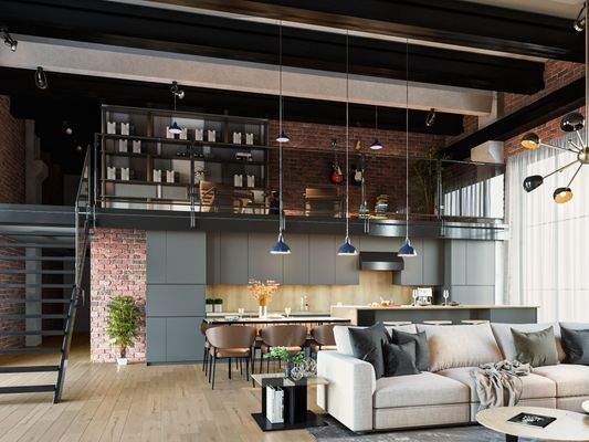 Loft-Halle Visualisierung