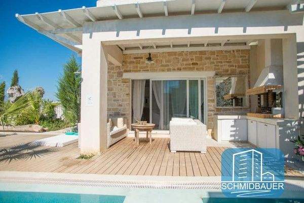 Kreta, Pitsidia: Wunderbare Villa mit Pool und Blick auf die Berge von Psiloritis