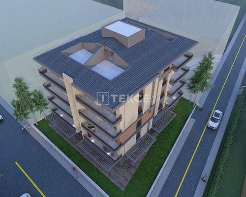 Apartments in a New Building with Elevator in Kuşadası Center