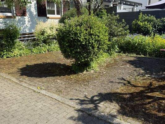 Stellplatz vor dem Haus