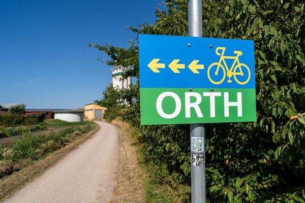 Radweg hinter dem Haus