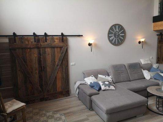 Holzschiebetür z.Schlafbereich