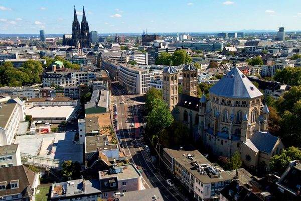 Luftaufnahme der Region