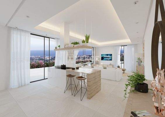 Sea View Villas with Spacious Design in Mijas