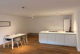 Küche mit Essbereich