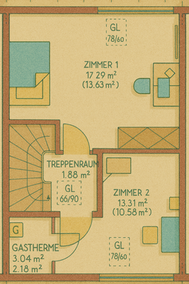Grundriss Dachgeschoss 