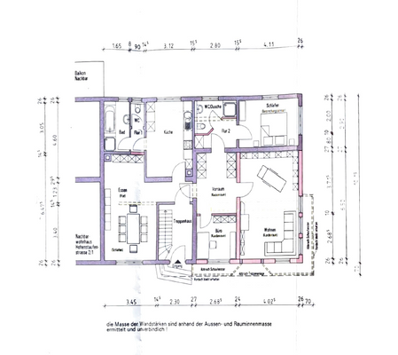 Grundriss Wohnung EG
