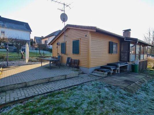 Hinteransicht zum Wintergarten