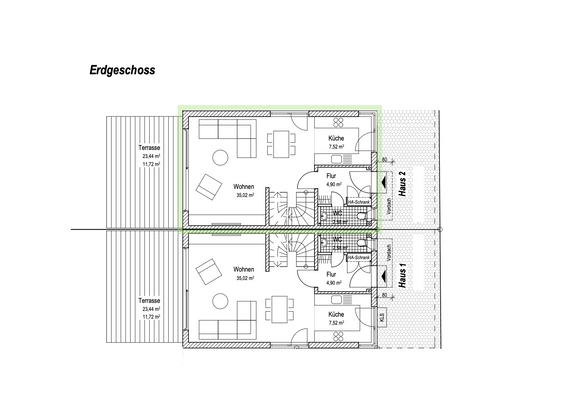 EG_Grundrisse DHH_Haus 2