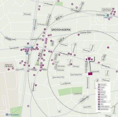 Ortsplan Großhadern