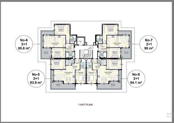 Stylish-Design Apartments in Alanya Cikcilli in Nature