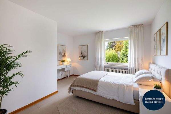 Besipiel Schlafzimmer KI-generiert