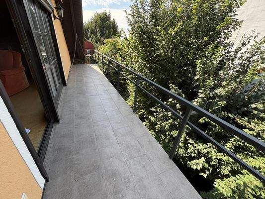 Balkon im Dachgeschoss