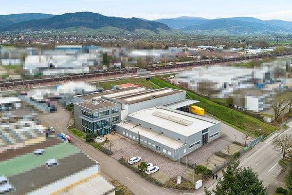 Hallenkomplex von oben