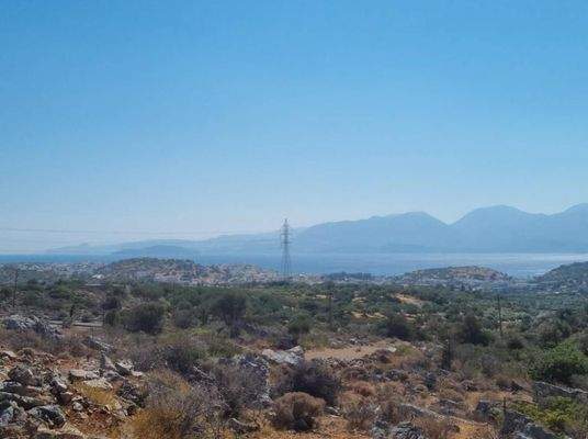 Kreta, Agios Nikolaos: Baugrundstück mit Meerblick zu verkaufen