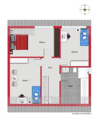 Grundriss Obergeschoss