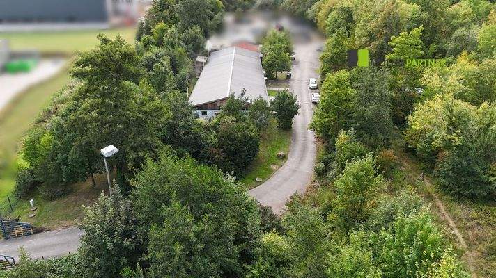 Giebelansicht Drohne