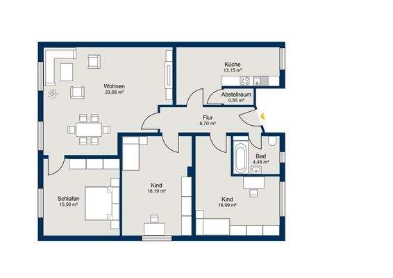 Obergeschoss Vorderhaus