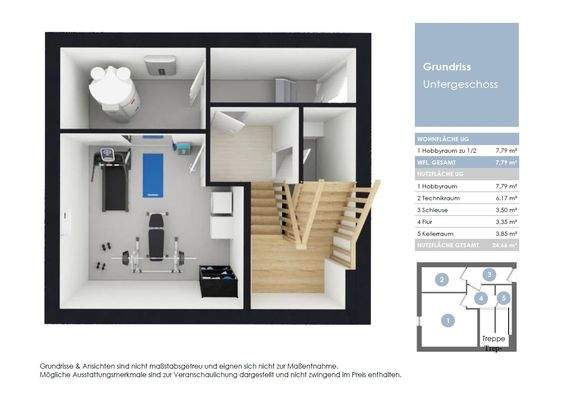 Grundriss Untergeschoss