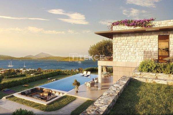 Detached Stone Villas with Sea Views in Bodrum Muğla