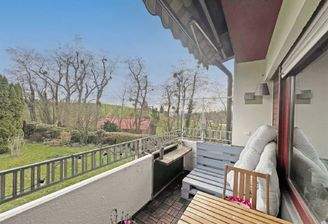 Sonnenbalkon mit Blick ins Grüne