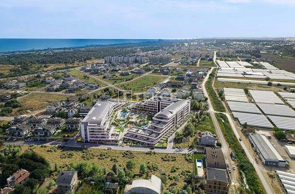 Flats in a Complex with Rich Amenities in Antalya Kundu