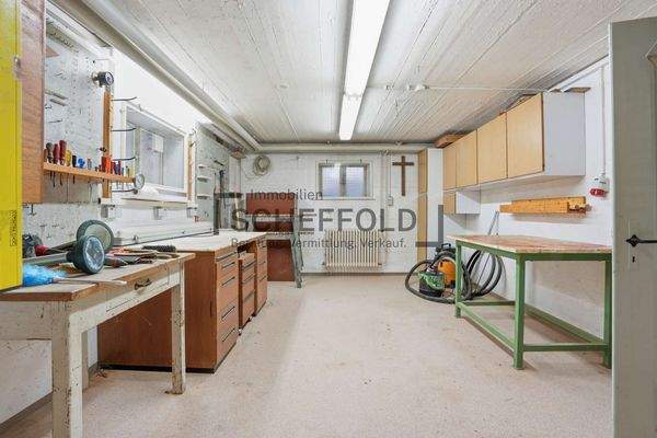 Werkstatt im Untergeschoss