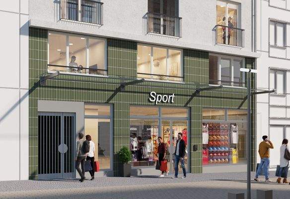 Ansischt Großkölnstraße- Ladenloal