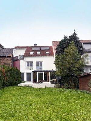 Rückseite des Wohnhauses