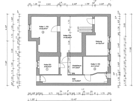 Grundriss Kellergeschoss 