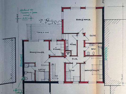 Grundriss 1.OG Hinterhaus