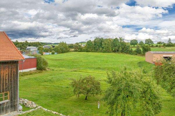 Blick über das Grundstück