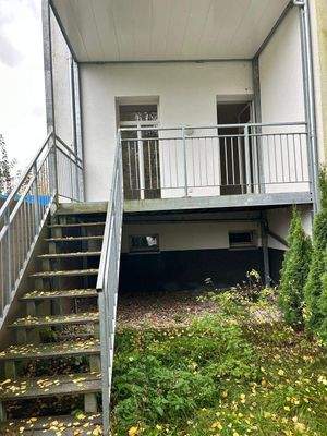 Balkon mit Gartenzugang