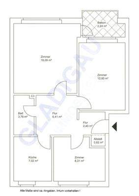 Grundriss Öjendorfer Höhe 33b-