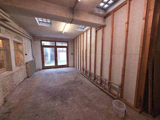 Eine der beiden Garagen