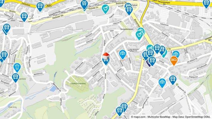 Geolyzer Kartenausschnitt