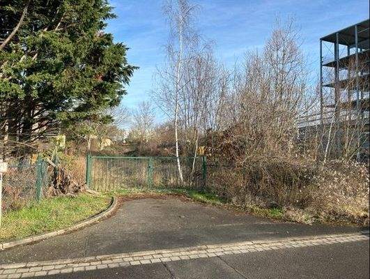 Blick aufs Grundstück