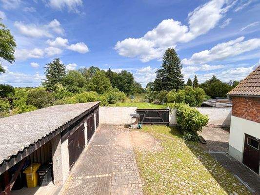 Wohnzimmer Obergeschoss Aussicht Grundstück