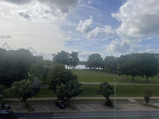 Weserblick vom Balkon